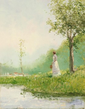 ブルック川の流れ Painting - 自然の景色を眺める